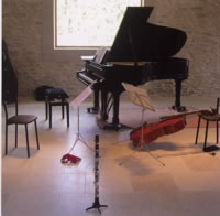 Photograph of Trio's instruments