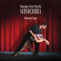CD Cover: SENSACIONES Homenaje a Astor Piazzolla by Neofusión-Tango