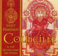 CD Cover: Colmcille by Janet Harbison and The Belfast Harp Orchestra