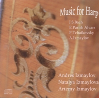 CD Cover: Music for Harp by Andres Izmaylov 