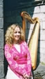 Angharad with her Celtic Harp