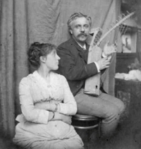 Photo of Gabriel Fauré and his wife, Marie, in 1889