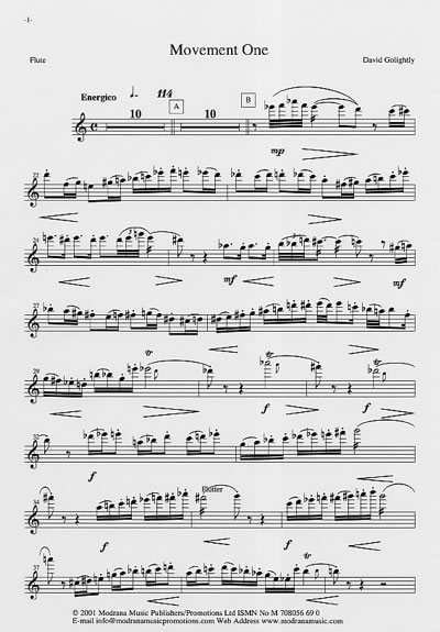 Sample of solo flute part