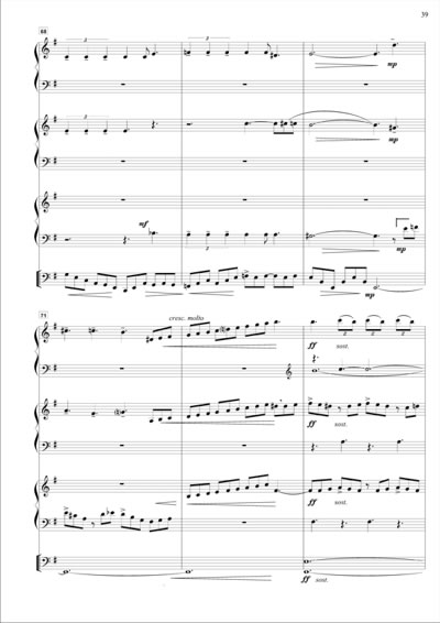 Sample of the sheet music