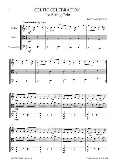 Sample page of music