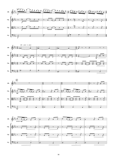 Sample page of the music