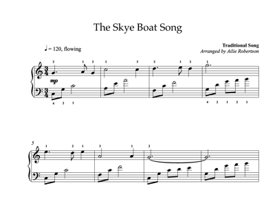 Sample Page from the music